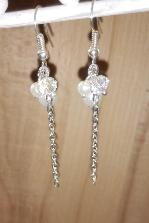 B0042 - Perles nacrées et cristal