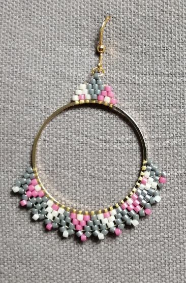 M0098 - Boucles créoles tissées