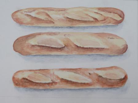 3 baguettes