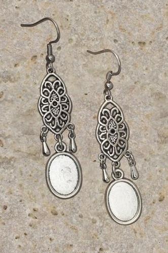 Boucles doreilles pour cabochon 10 x 14 mm chandelier ovale et gouttes iiy edit 30219350452680