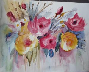 Fleurs floues